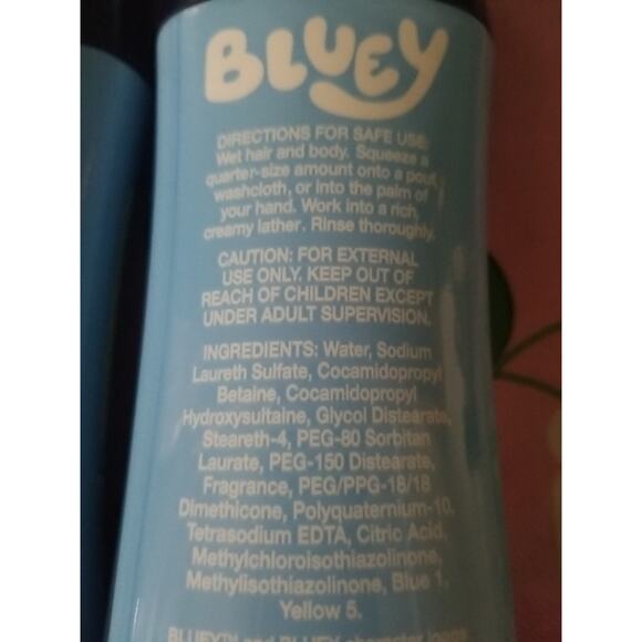 4 Bottles BLUEY 3-in-1 Body Wash Shampoo & Conditioner.Berry Scent 8oz Each. - Picture 5 of 5